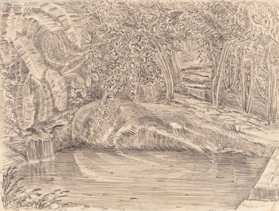 Bath at The Spot 29th December 1854, da Coleção Brasiliana Iconográfica