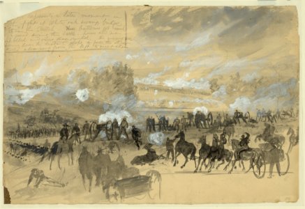 Battle at White Oak Swamp Bridge LCCN2004660885