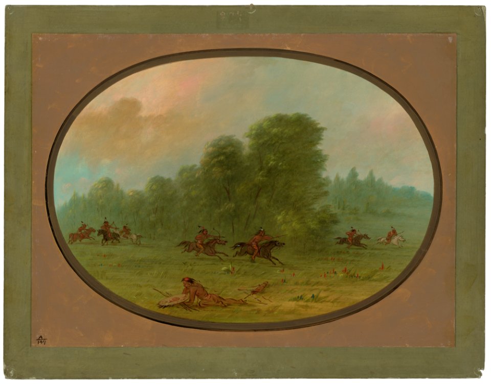 Battle between the Jiccarilla Apachees and Camanchees C16514