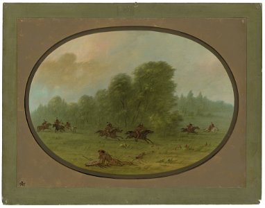 Battle between the Jiccarilla Apachees and Camanchees C16514