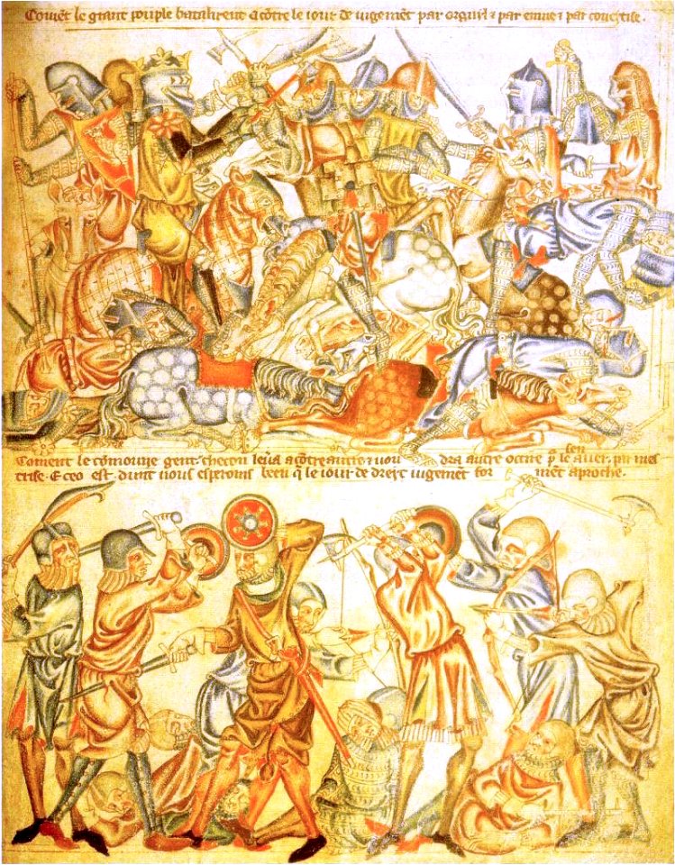 Battle from Holkham Bible