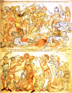 Battle from Holkham Bible