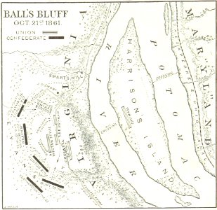 Battle of Ball's Bluff Map