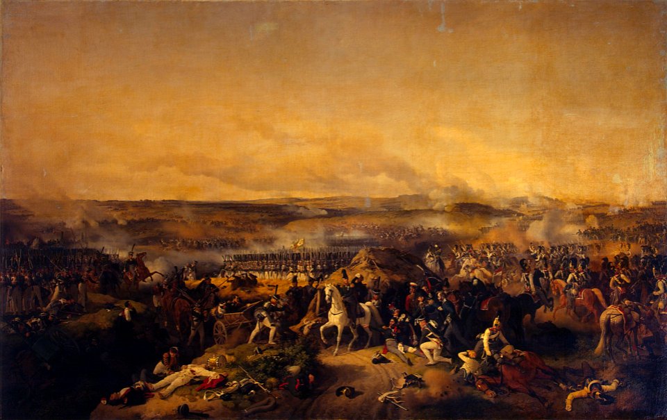 Battle of Borodino on 26 August (7 September) 1812 (by Peter von Hess, original colors version)