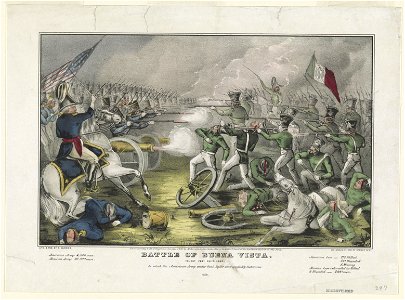 Battle of Buena Vista. Fought Feby. 23rd, 1847. In which the American Army under Gel. Taylor were completely victorious LCCN94505117