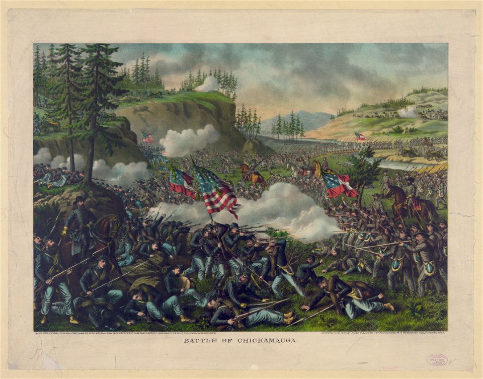 Battle of Chickamauga-Sept. 19' & 20' 1863-Federal ... (Gen. Rosecrans com.) Confederate ... (Gen. Bragg com.) LCCN91482113