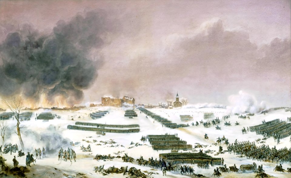 Battle of Eylau 1807 - attack of the cemetery, by Jean-Antoine-Siméon