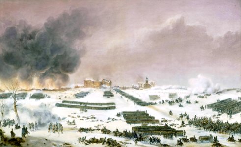 Battle of Eylau 1807 - attack of the cemetery, by Jean-Antoine-Siméon