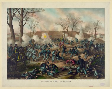 Battle of Fort Donelson-Capture of Generals S.B. Buckner and his army, February 16th 1862 LCCN91482118