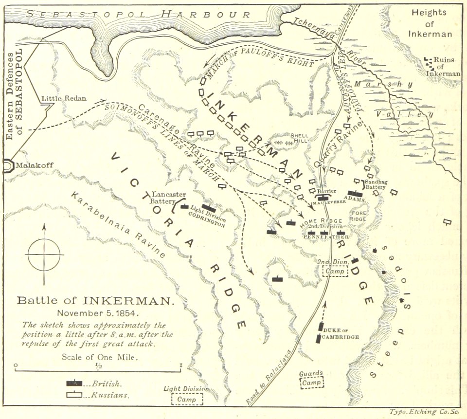 Battle of Inkerman map