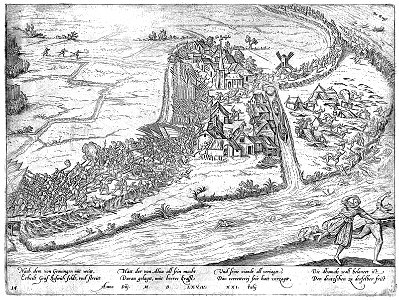 Battle of Jemmingen by Frans Hogenberg retouched