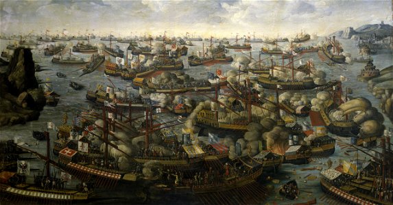 Battle of Lepanto. Free illustration for personal and commercial use.