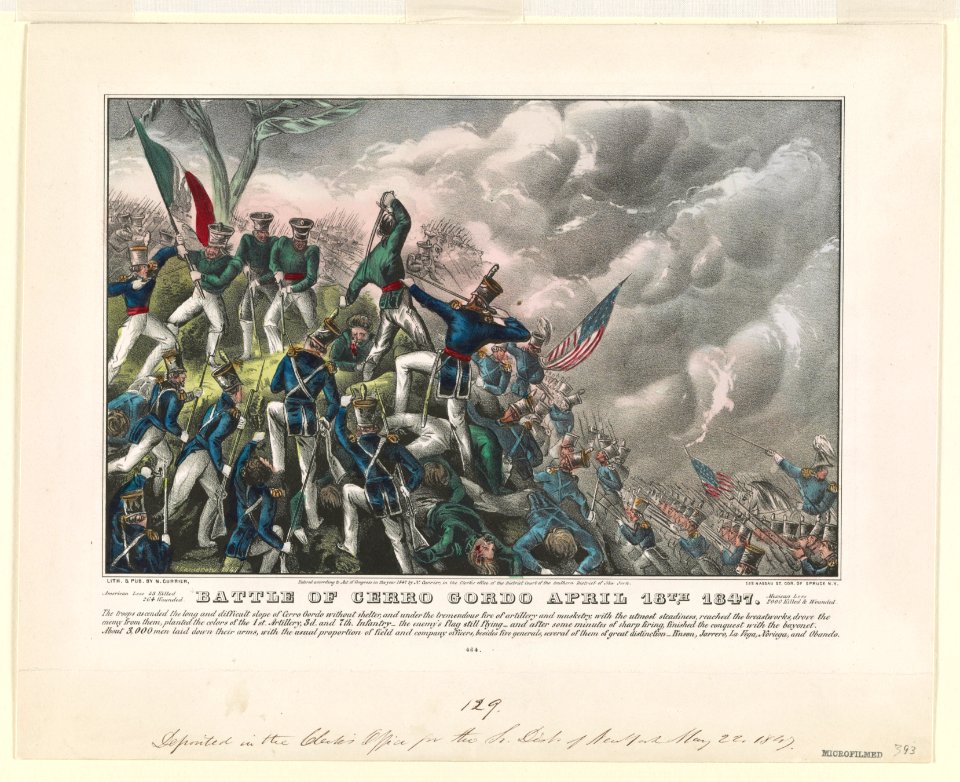 Battle of Cerro Cordo April 18th 1847 LCCN90709043
