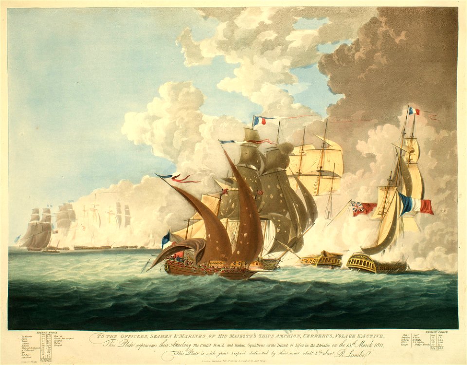Battle of Lissa, 1811 RCIN 735161.a