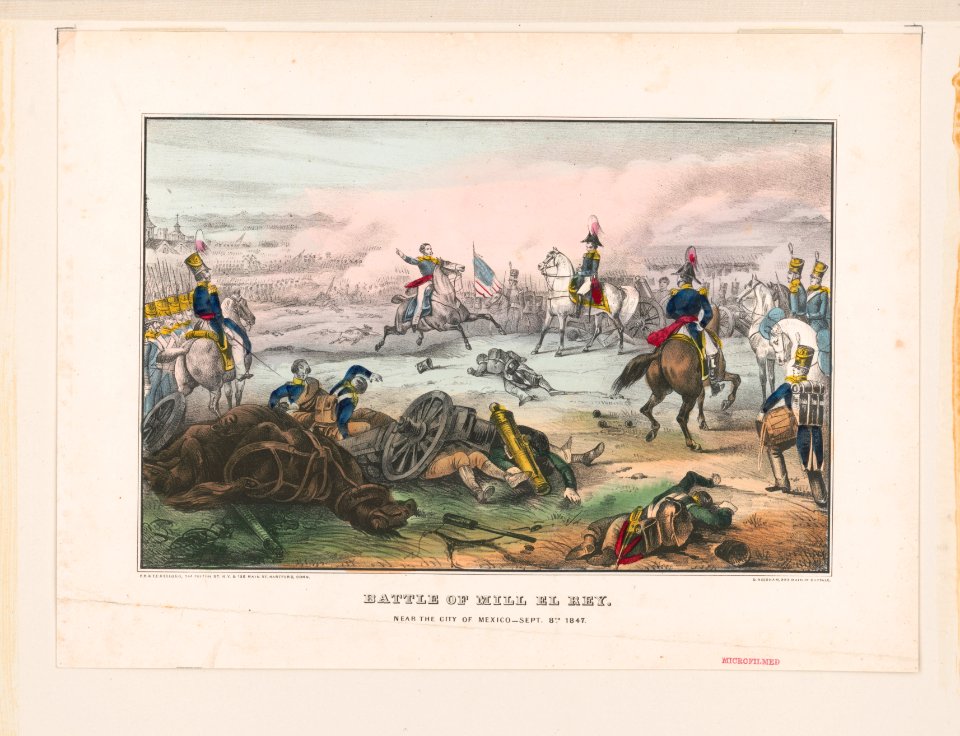 Battle of Mill El Rey-Near the city of Mexico-Sept. 8th 1847 - E.B. & E.C. Kellogg, N.Y. & Hartford, Conn. ; D. Needham, Buffalo. LCCN98516106