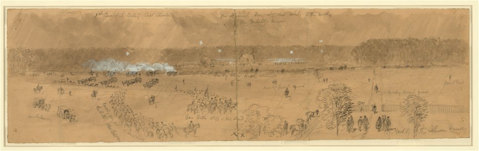Battle of Darby Town Rd. Gen'l Butler & his staff LCCN2004660997