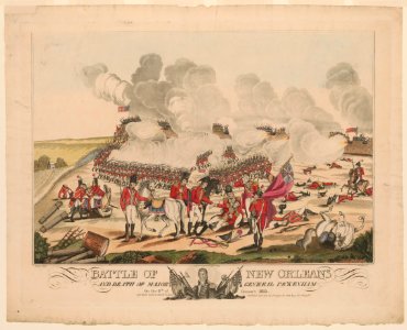 Battle of New Orleans and death of Major General Packenham (sic) on the 8th of January 1815 - West del. ; J. Yeager sc. LCCN2012645362