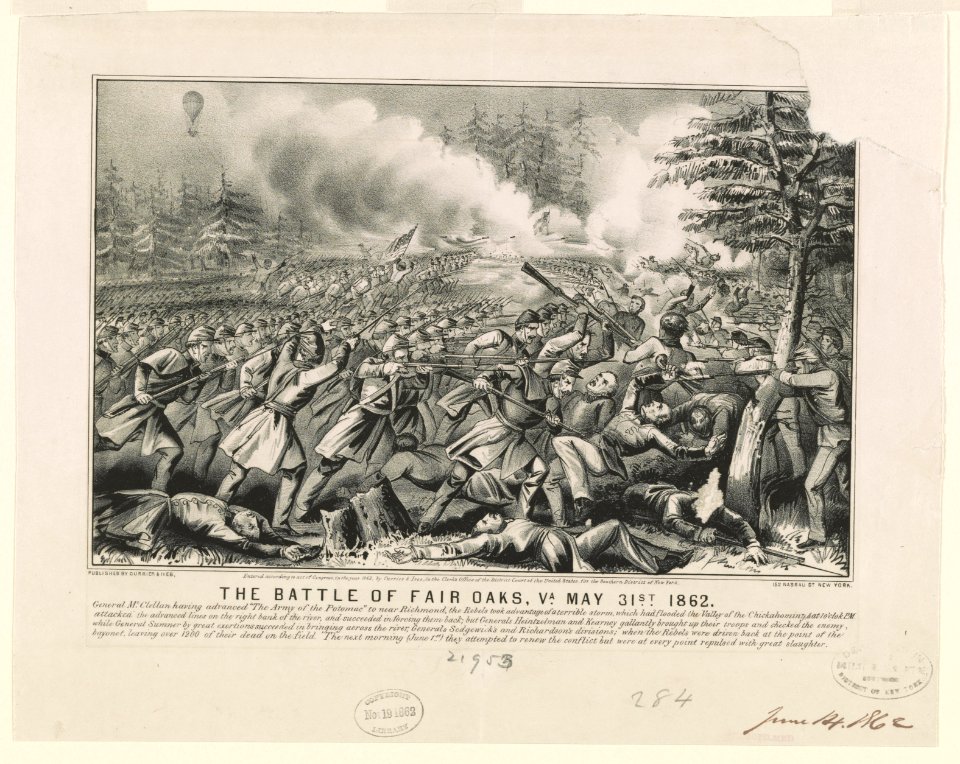 Battle of Fair Oaks, Va. May 31st 1862 LCCN90709054