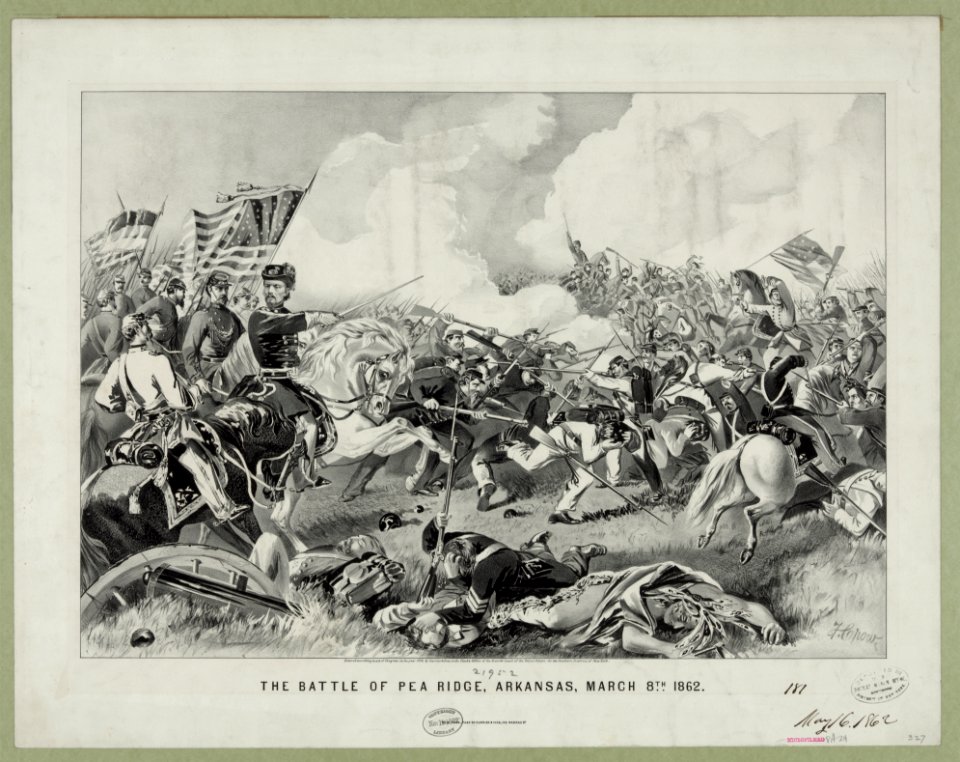 Battle of Pea Ridge, Arkansas, March 8th 1862 LCCN90709387