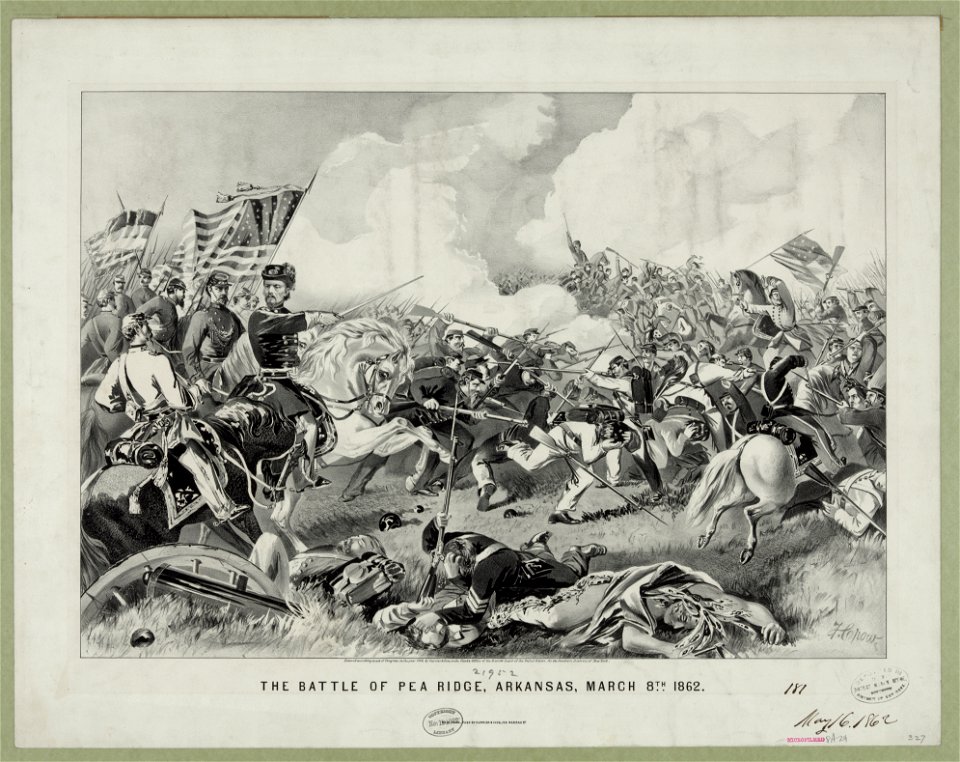 Battle of Pea Ridge, Arkansas, March 8th 1862 LCCN90709387