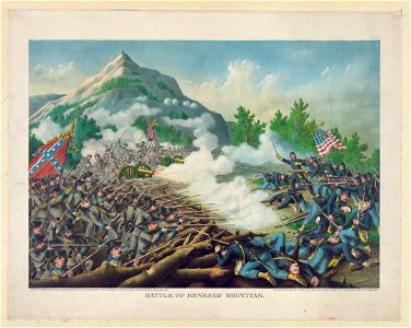 Battle of Kenesaw Mountian (i.e., Mountain)-June 27, 1864-Union (Gen. Sherman, com.) ... Conf. (Gen. Johnston, Com.) ... LCCN91482215