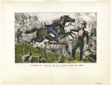 Battle of Resaca de la Palma, May 9th, 1846. Capture of Genl. Vega by the gallant Capt. May LCCN94505114