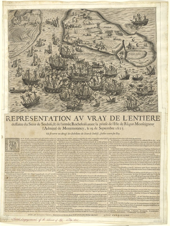 Battle of Saint-Martin-de-Ré, Île de Ré and La Rochelle, 1625 RCIN 722017