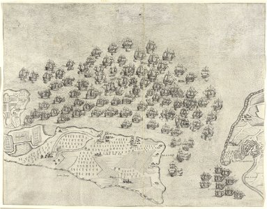 Battle of Saint-Martin-de-Ré, Île de Ré and La Rochelle, 1625 RCIN 722018.a
