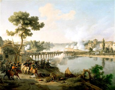 Battle of Lodi, 10 May 1796 (by Louis-François Lejeune). Free illustration for personal and commercial use.