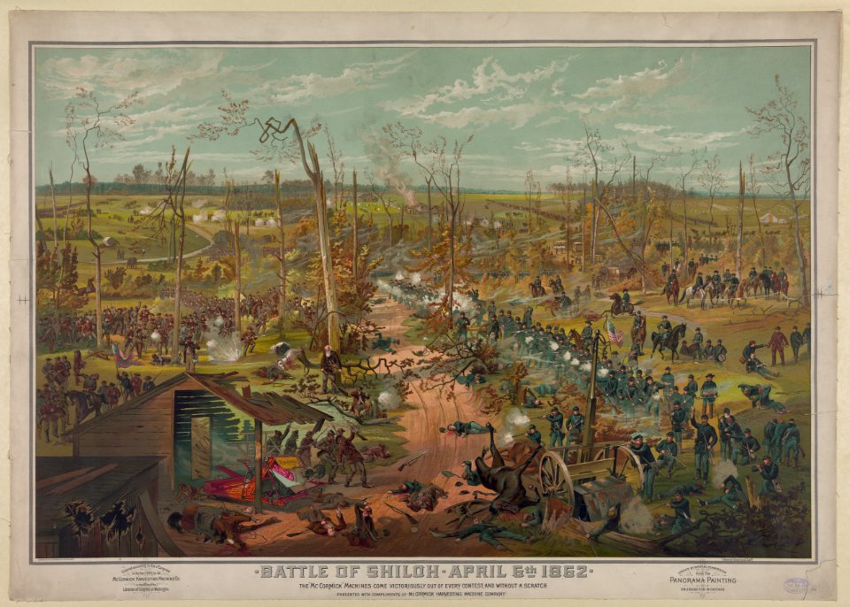Battle of Shiloh - April 6th 1862 - Cosack & Co. Lith. Buffalo & Chicago. LCCN2013645344