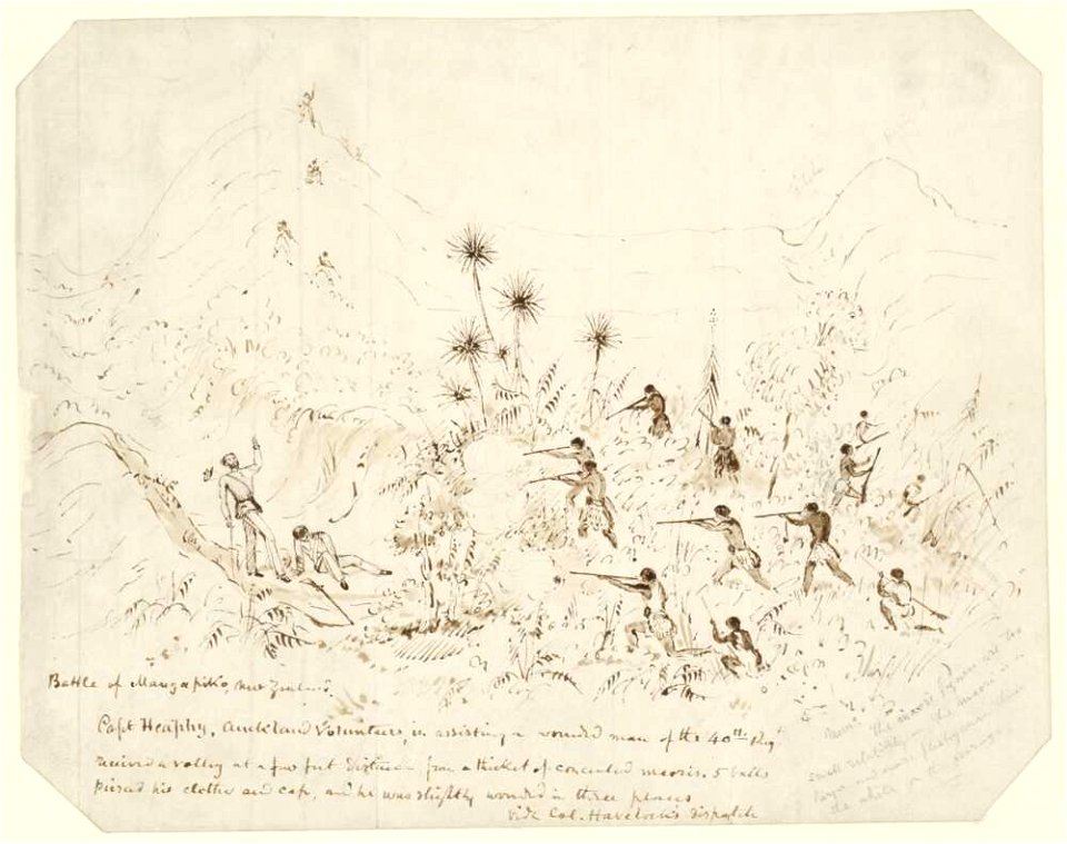 Battle of Mangapiko (NLA 134555321)