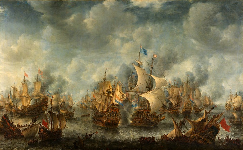 Battle of Scheveningen (Slag bij Ter Heijde)(Jan Abrahamsz. Beerstraten)