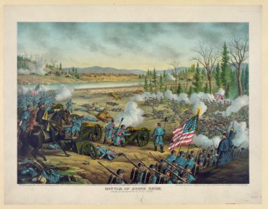 Battle of Stone River, Near Murfreesborough, Tenn.-Dec. 31, 62. Jan. 2-3, 1863-Union (Gen. Rosecrans) ... Conf. (Gen. Bragg) ... LCCN91482049
