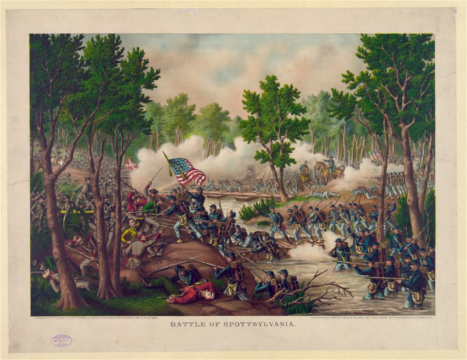 Battle of Spottsylvania-Engagements at Laurel Hill & NY River, Va. ... May 8 to 18, 1864. LCCN91721595