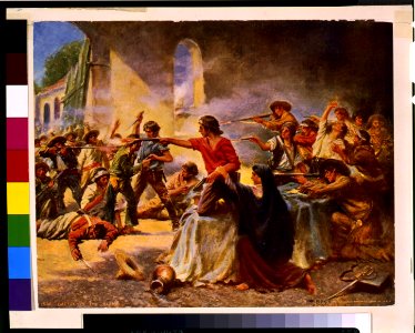 Battle of the Alamo - Percy Moran. LCCN92515472
