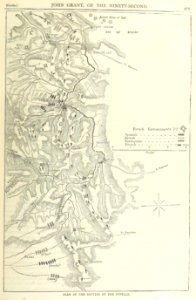 Battle of Nivelle map. Free illustration for personal and commercial use.