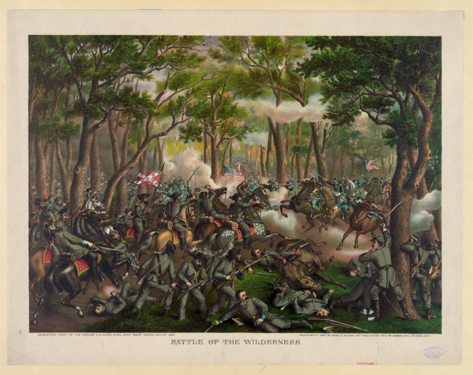 Battle of the Wilderness-Desperate fight on the Orange C.H. Plank Road, near Todd's Tavern, May 6th, 1864 LCCN91721585