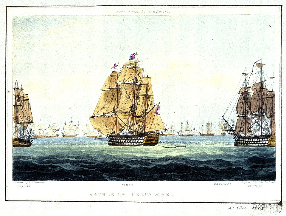 Battle of Trafalgar Euryalus, Victory, Temeraire