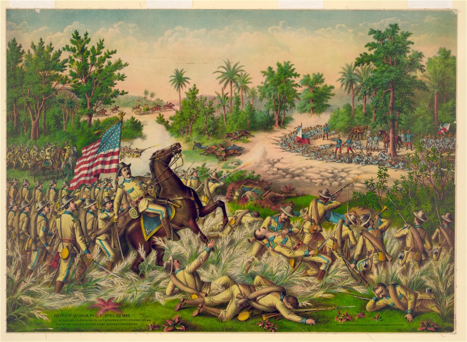 Battle of Quingua, Phil. I., April 23, 1899 LCCN2006677683