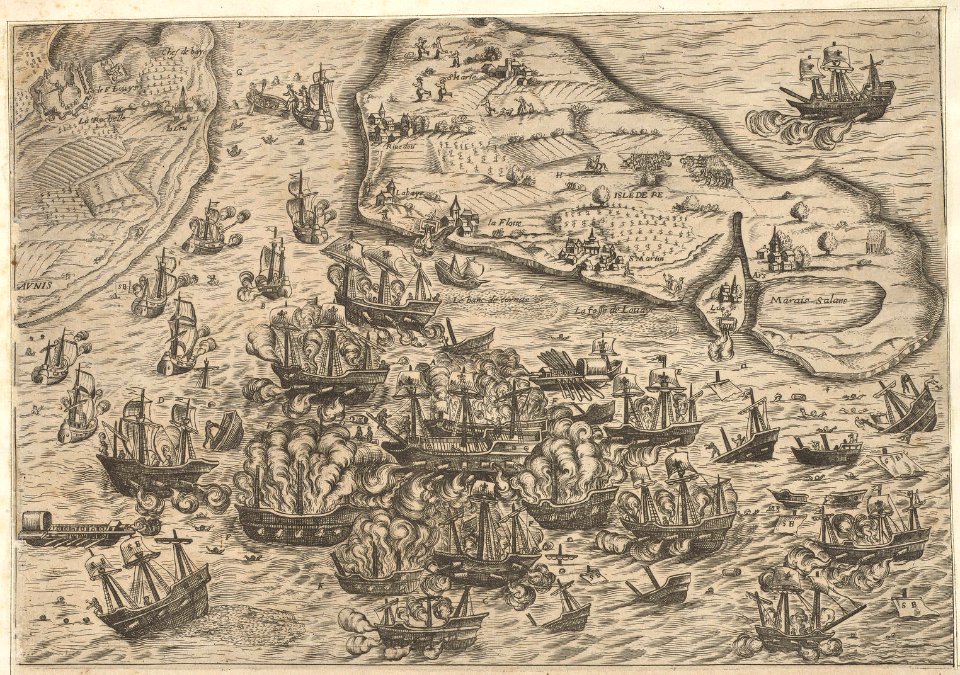 Battle of Saint-Martin-de-Ré, Île de Ré and La Rochelle, 1625 RCIN 722017 (cropped)