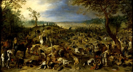 Battle Scene by Sebastiaen Vrancx Limburgs Museum L08829