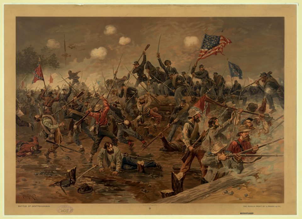 Battle of Spottsylvania (sic) - Thulstrup. LCCN90712278