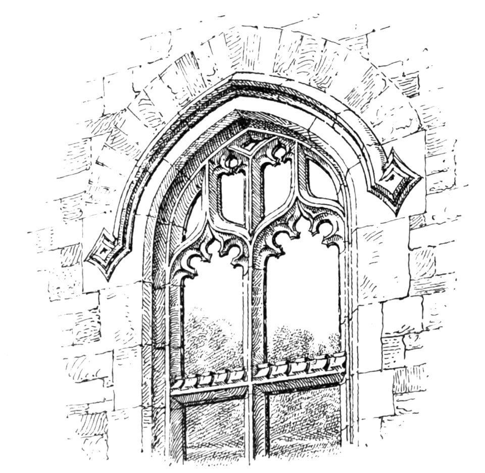 Battlemented transom (An Old English Home and Its Dependencies)
