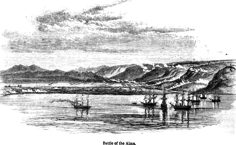 Battle of the Alma. George Dodd. Pictorial history of the Russian war 1854-5-6