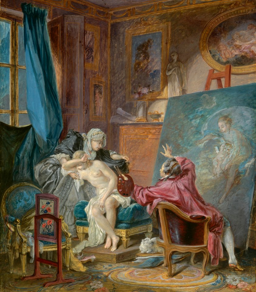 Baudouin, Pierre Antoine - The Honest Model - 1769