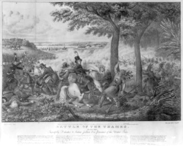 Battle of the Thames. Respectfully dedicated to Andrew Jackson Esq. President of the United States LCCN2003674658