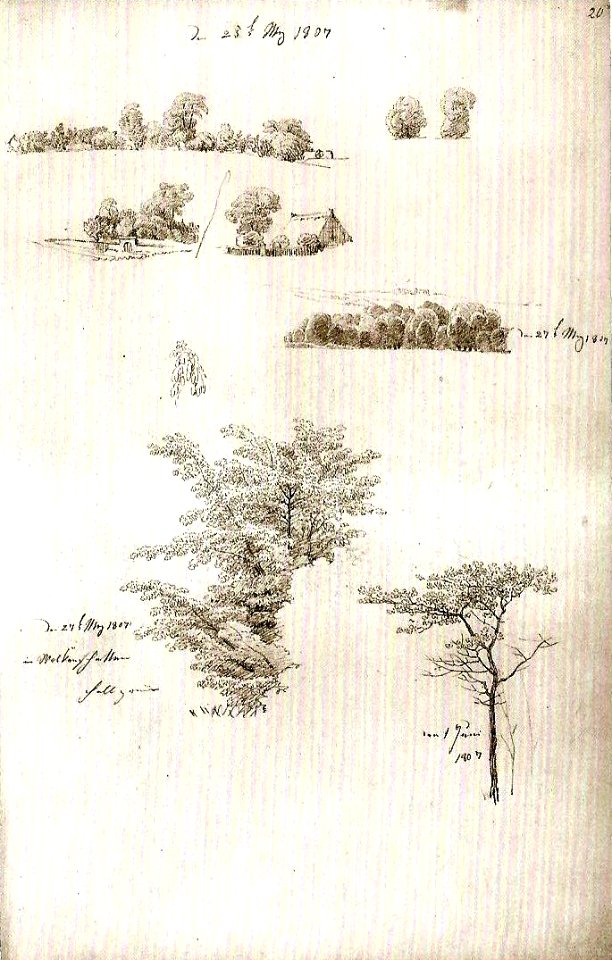 Baumgruppe und Haus