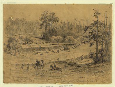 Battlefield of Spotsylvania C.H. May 10th 64 - Edwin Forbes. LCCN2004661865