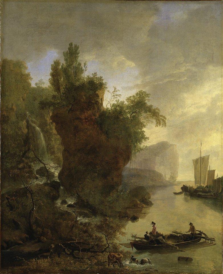 Bay with a Rocky Coast (Adam Pynacker) - Nationalmuseum - 17578