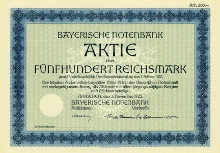 Bayerische Notenbank 1925